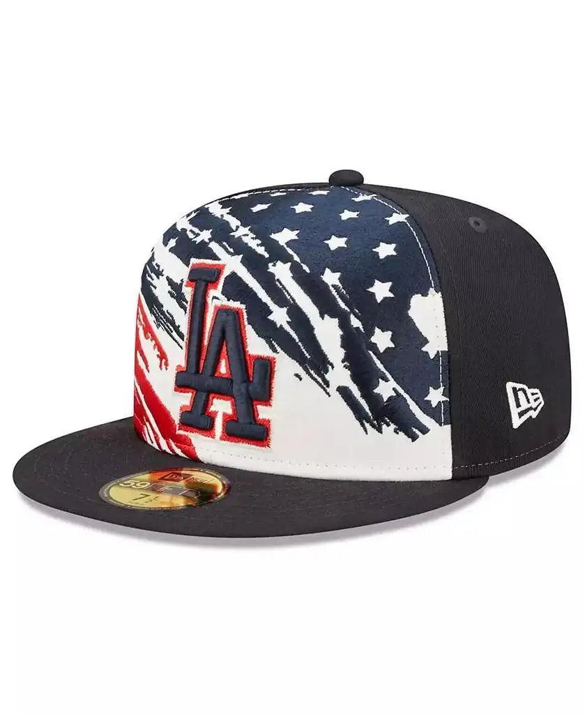 New Era | Men's Navy Los Angeles Dodgers 2022 4th of July On-Field 59FIFTY Fitted Hat