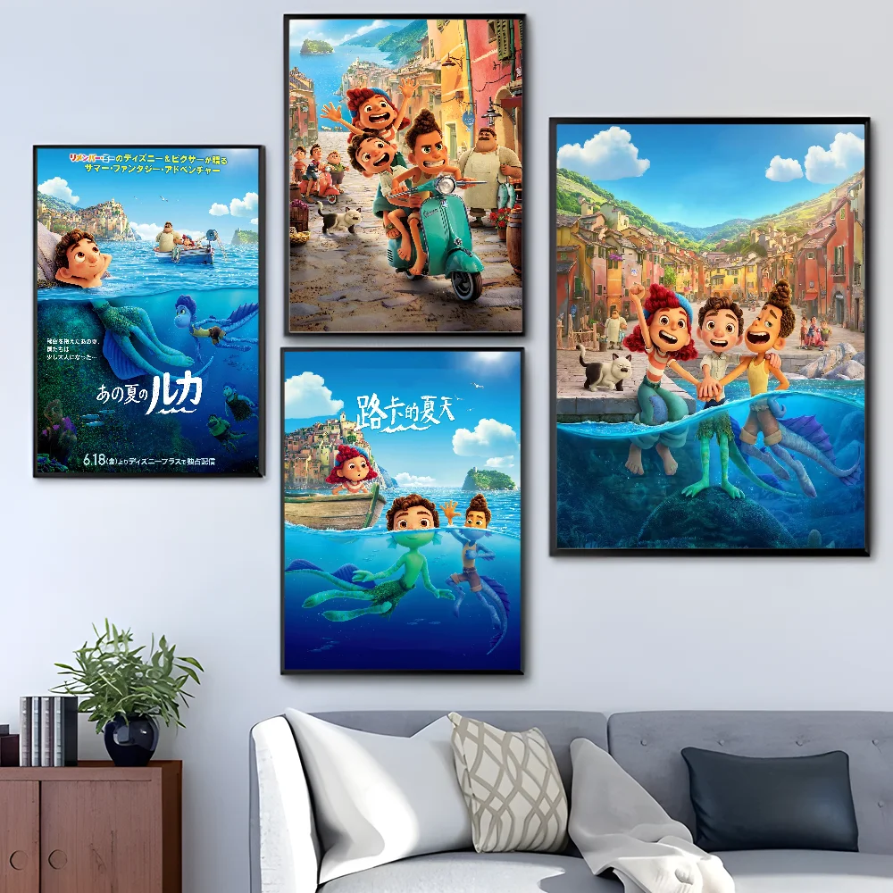 L-LUCA Movie Anime Posters Sticky HD Quality Wall Art Retro Posters for Home Kawaii Room Decor