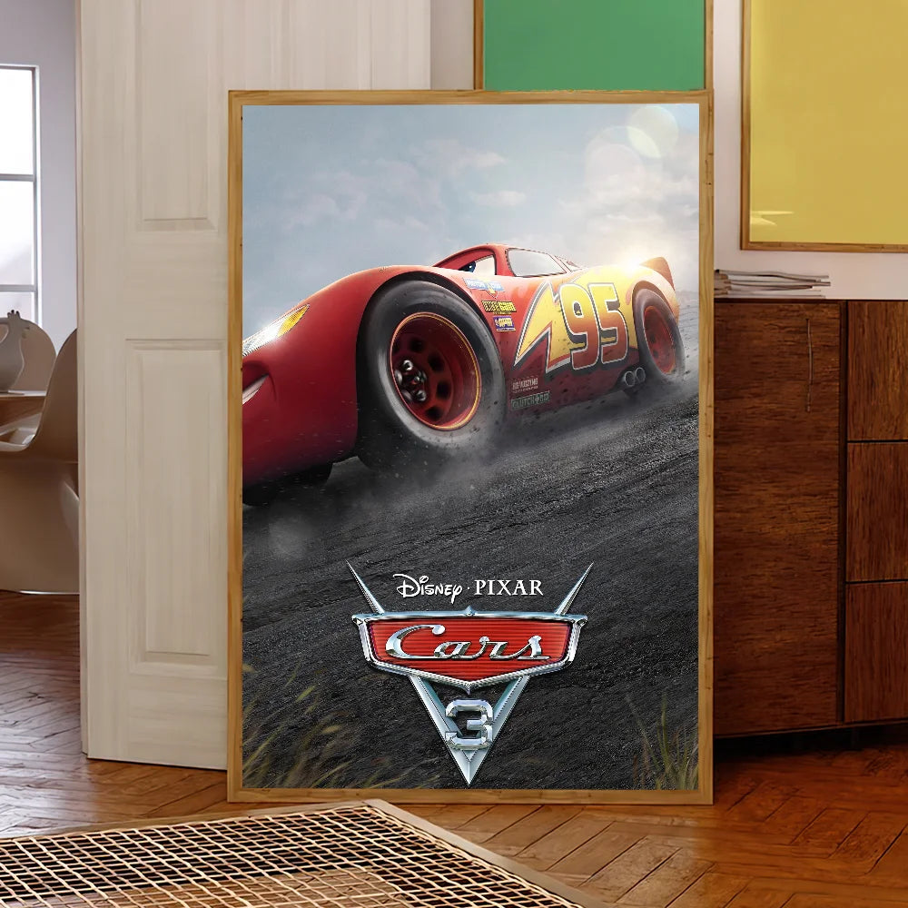 Cartoon C-ars 3 Poster Prints Wall Sticker Bedroom Living Office Home Room Decoration Painting Self Adhesive