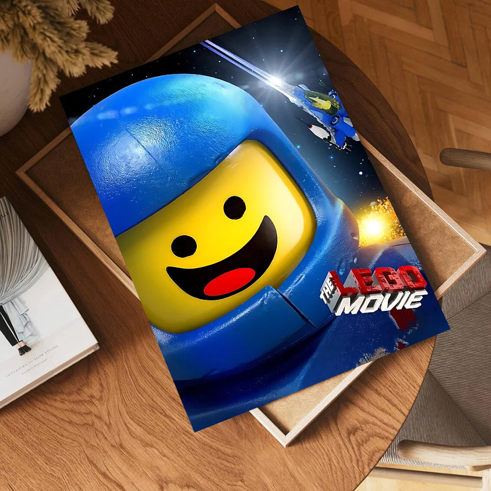 Abstract Funny L-Legos Anime Posters Sticky HD Quality Wall Art Retro Posters for Home Room Wall Decor