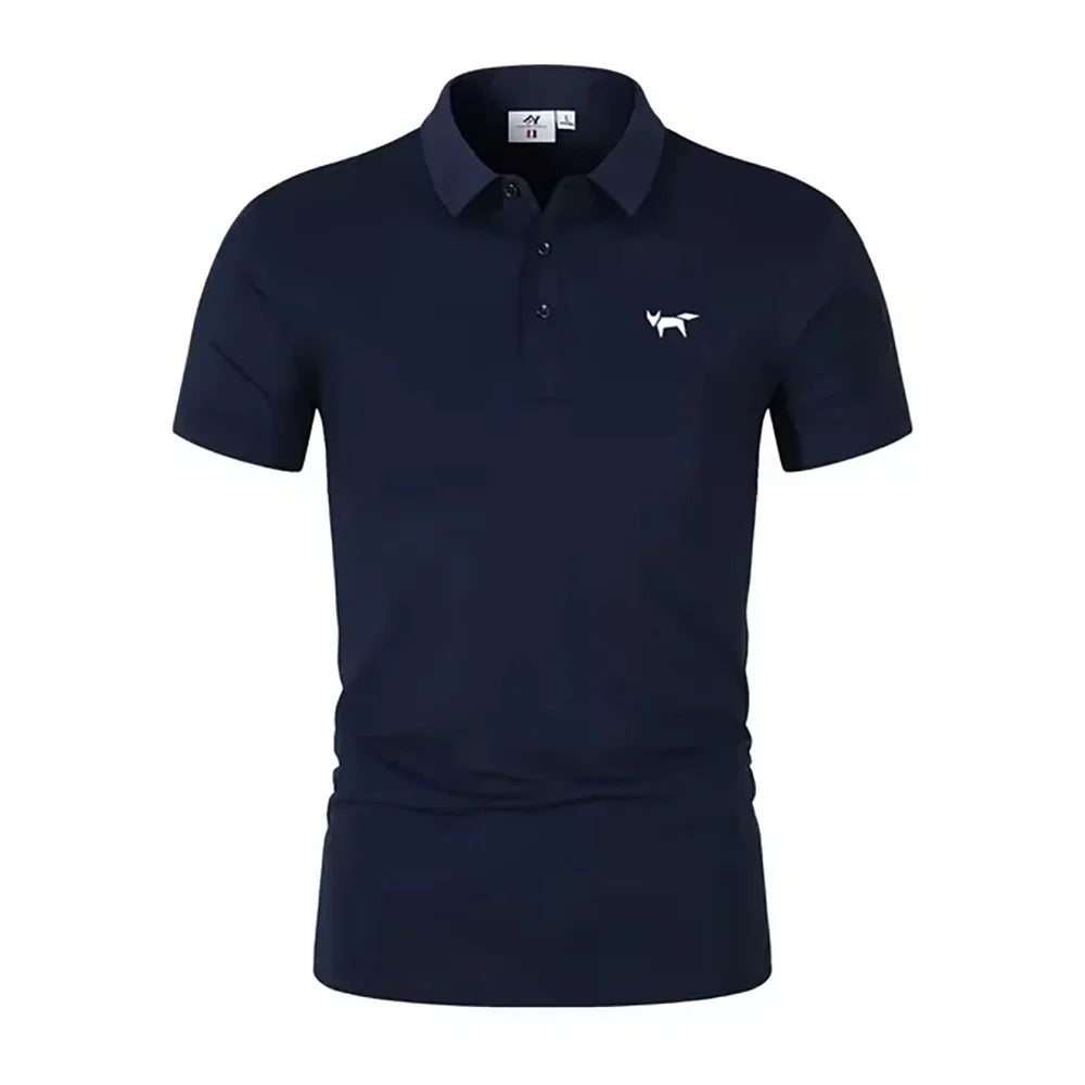 2025 Summer Men's Polo Shirt Short Sleeve T-shirt Sports Comfortable Casual Fashion Men and Women Versatile Breathable Shirt