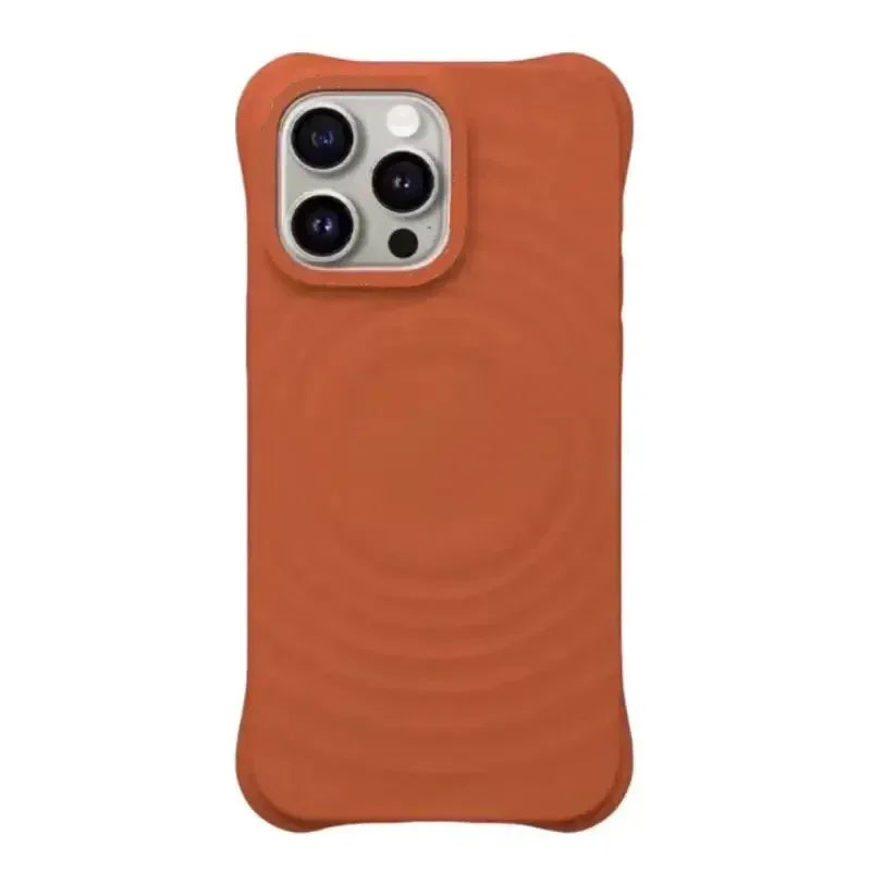 Ripple Silicone Engraved Letters Magnetic Phone Case Cover for IPhone 12 13 14 15 Pro Max Case for IPhone 15 Pro Max