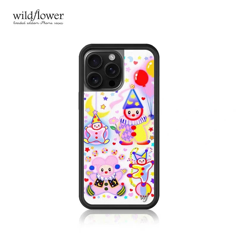 Wildflower Clown Around Cute Phone Case for iPhone 12 13 14 15 16 Pro Max Plus 16pro 15pro WF 3D costume party Cover Funda