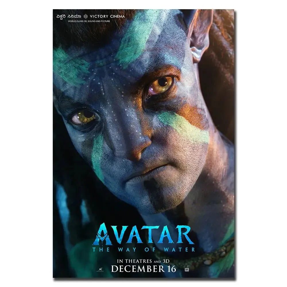 Avatar 2 Movie The Way of Water 2022 Film Canvas Paintings, Posters and Prints Picture, Unique Wall Decoration for Living Room