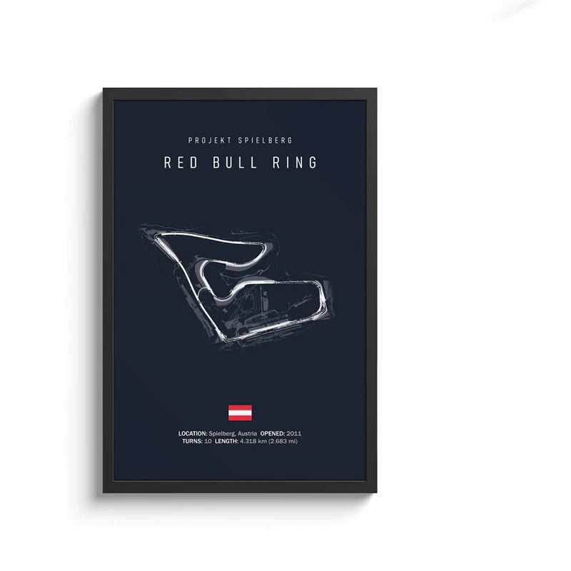 Formula 1 Internationa Track Circuit Canvas Painting F1 Wall Art Nordic Poster Aesthetic Motorsport Race Picture For Home Decor