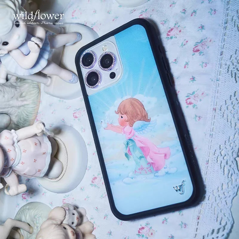 Wildflower Precious Moments Phone Case for iPhone 12 13 14 15 16 Pro Max Plus 16pro 15pro WF Angel Love Cherub Cover Cases