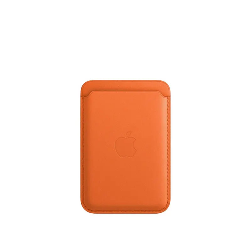 Luxury Original Apple Magsafe Leather wallet Case For iPhone 13 12 14 15 16 Pro Max S24 Card Holder Phone Bag Cover Accessories