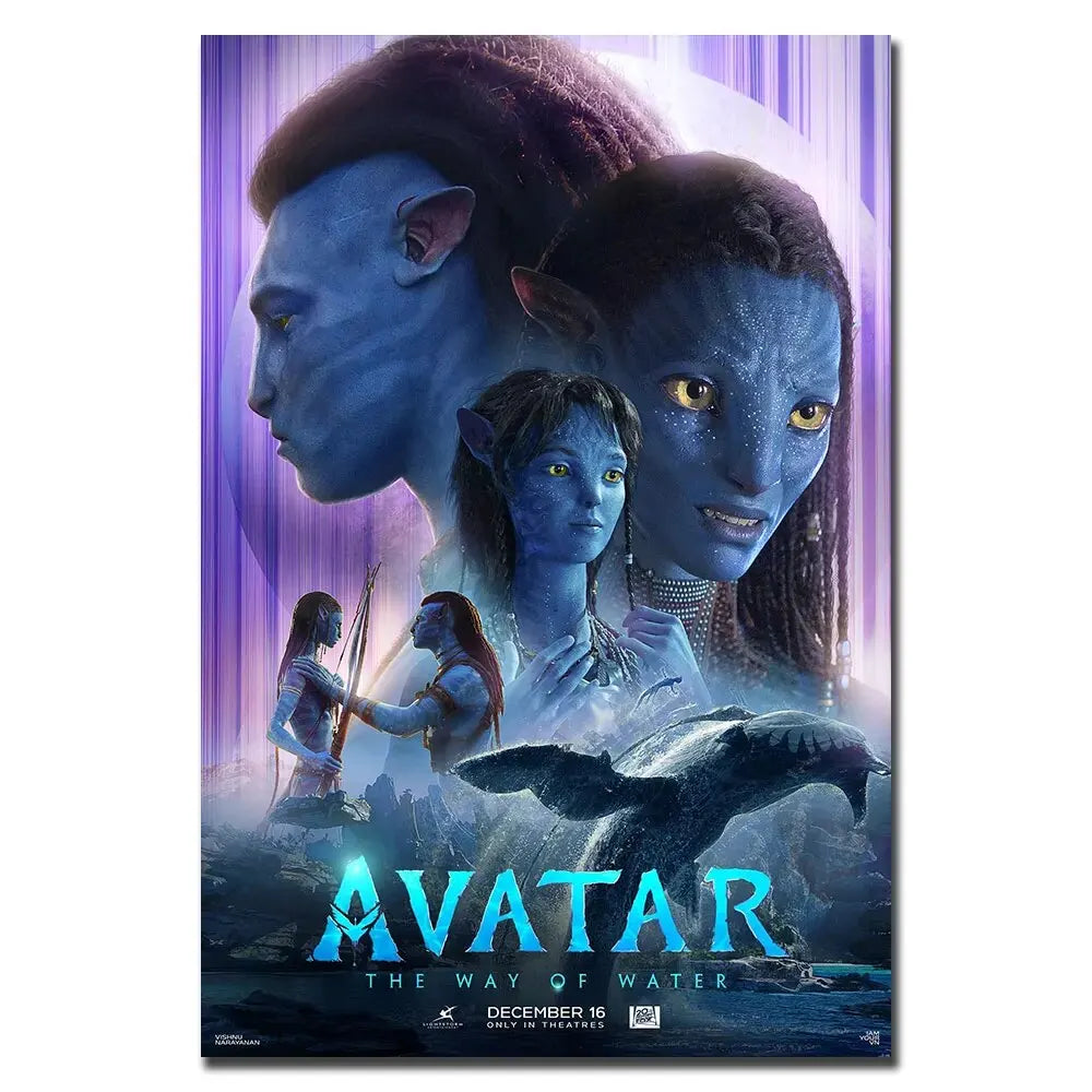 Avatar 2 Movie The Way of Water 2022 Film Canvas Paintings, Posters and Prints Picture, Unique Wall Decoration for Living Room