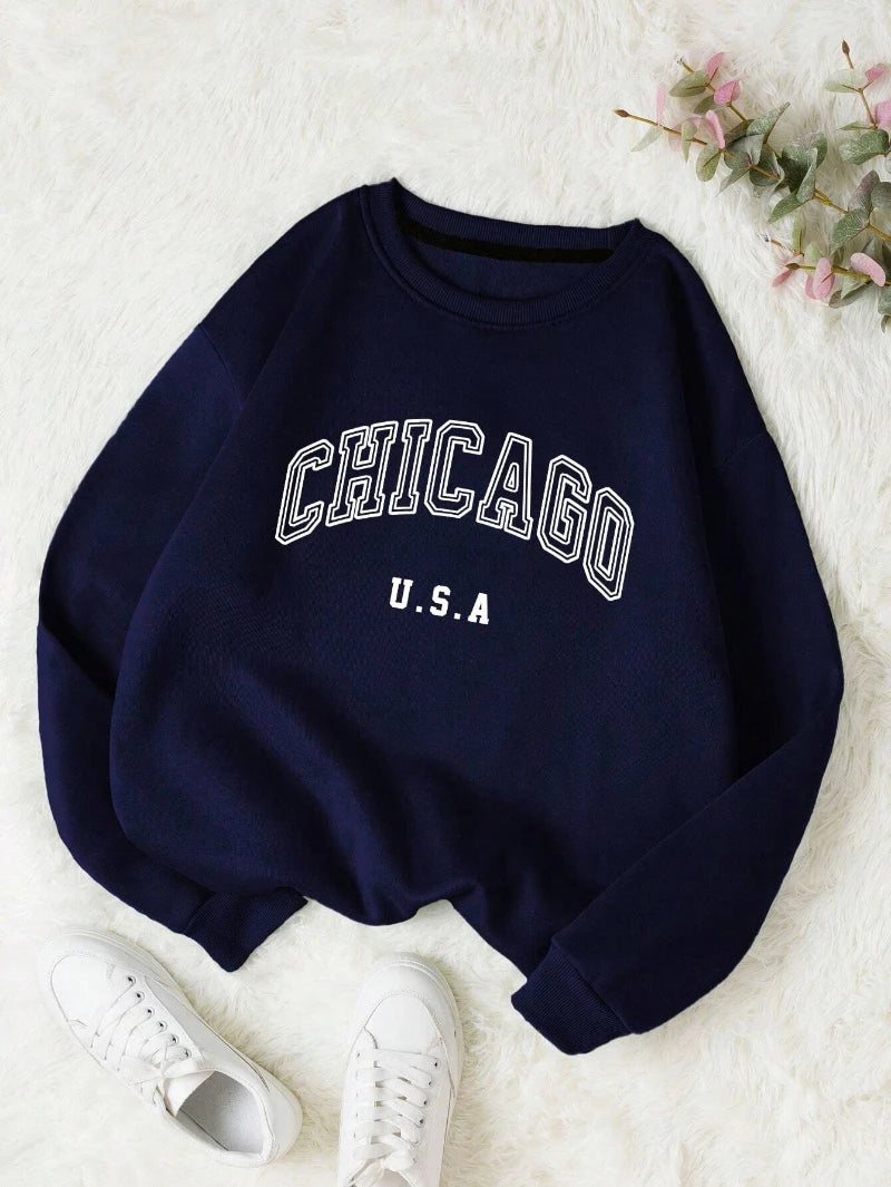 Fashion Woman Sweatshirts Arizona Natlonal Park Prints Pullovers Casual Crewneck Oversize Hoodies Fleece Warm Female Clothes
