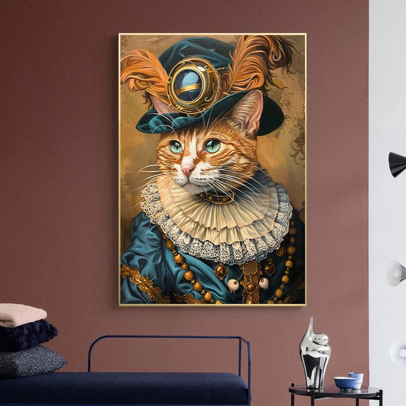 Animal Pet French Bull Dog Giraffe Cat Dog Portrait Poster Print Wall Art Pictures Canvas Painting Living Room Home Decor Gift