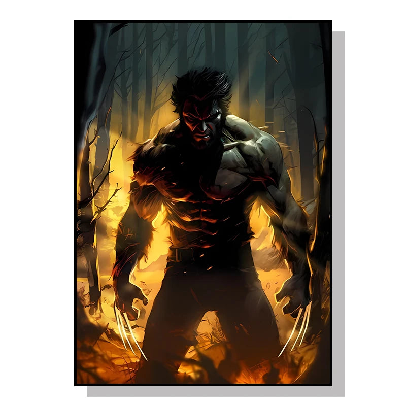 Marvel Movie Canvas Art Poster Anime Super Hero SpiderMan Iron Man Canvas Painting Home Wall Decor Prints and Children's Gifts