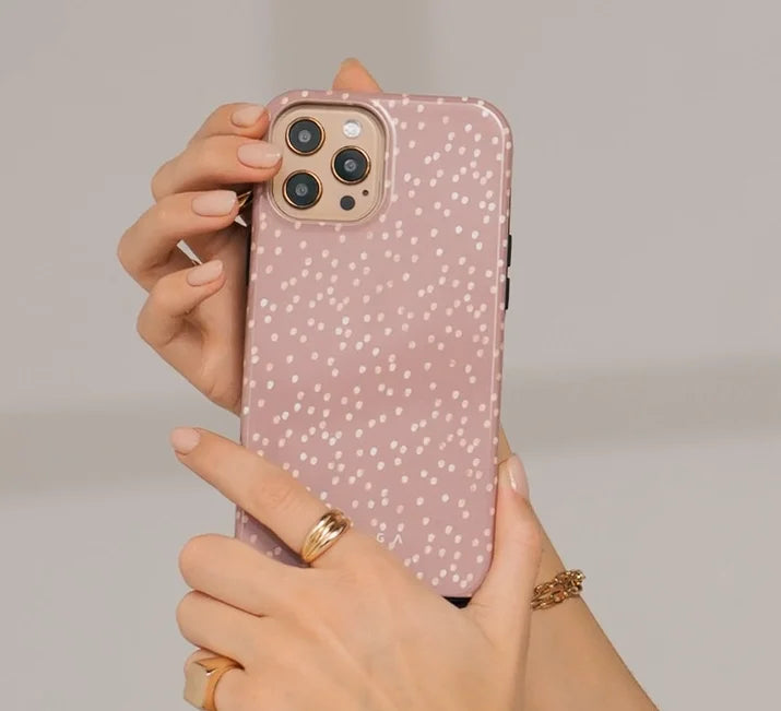 Pink Highlights INS BURGA Phone Case for iPhone 16 15 14 13 12 11 X XS XR XSMAX 7 8 Pro Max Plus Luxury Double-layer Back Cover