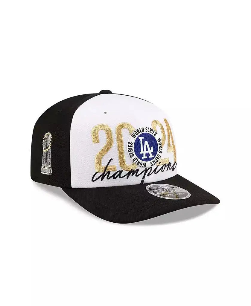 New Era | Men's Black Los Angeles Dodgers 2024 World Series Champions Locker Room 9SEVENTY Adjustable Hat