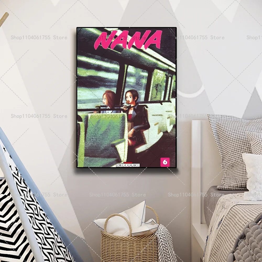 1PC Classic Anime NANA Poster Self-adhesive Art Waterproof Paper Sticker Coffee House Bar Room Wall Decor