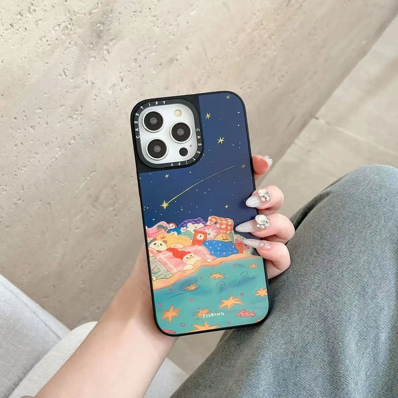 The decadent duck mirror case is suitable for high-end iPhone 16 phone cases