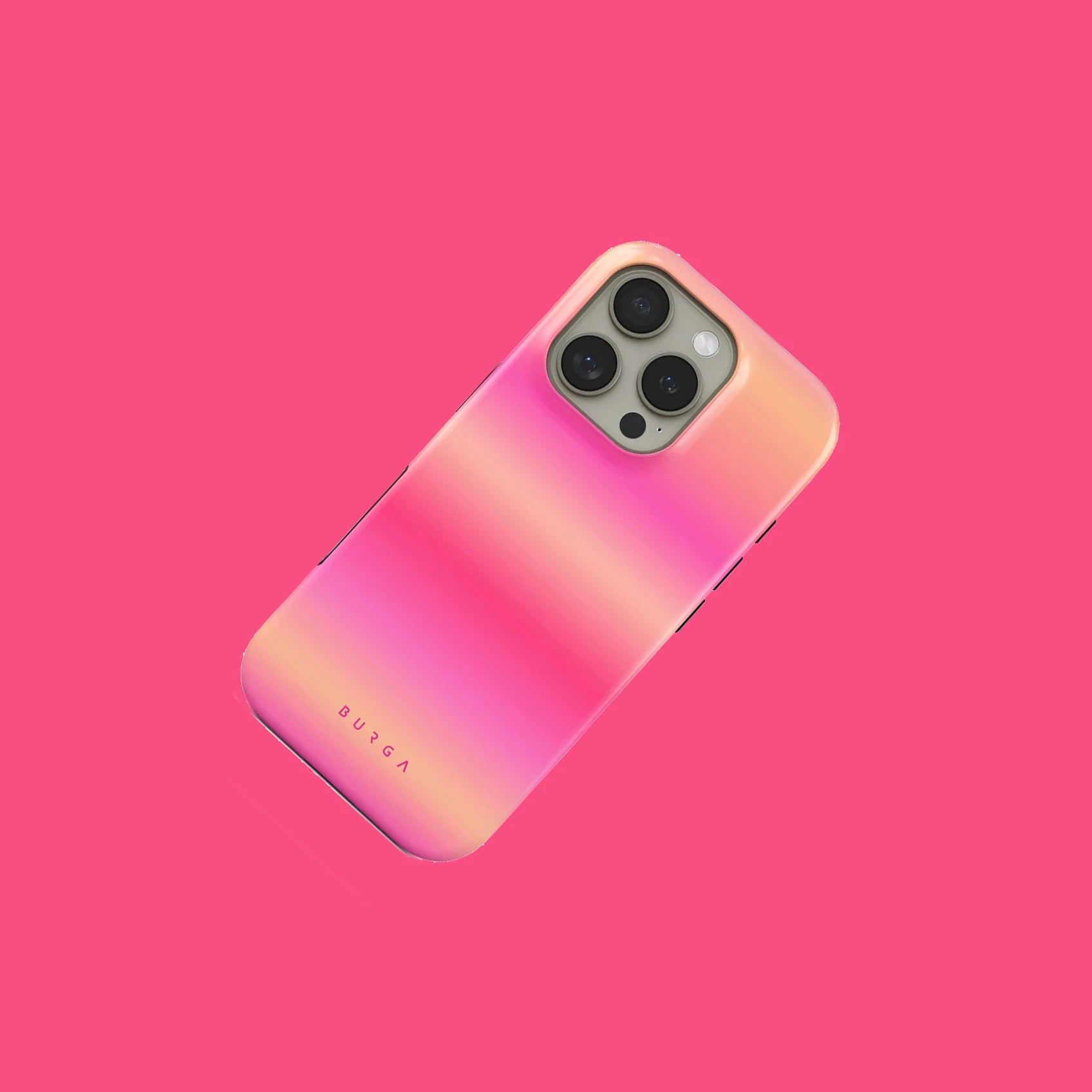 Gradient Art BURGA Phone Case for iPhone 16 15 14 13 12 11 X XS XR XSMAX 7 8 Pro Max Plus Luxury Double-layer Back Cover