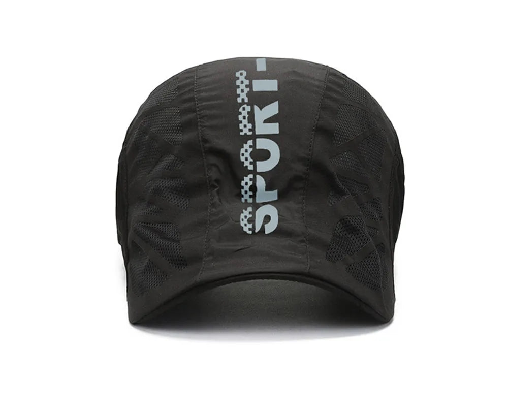 Men Visors Summer Quick Drying Waterproof Snapback Peaked Cap Women Sun Hat Letter Printing Kpop Fashion Breathable Adjustable