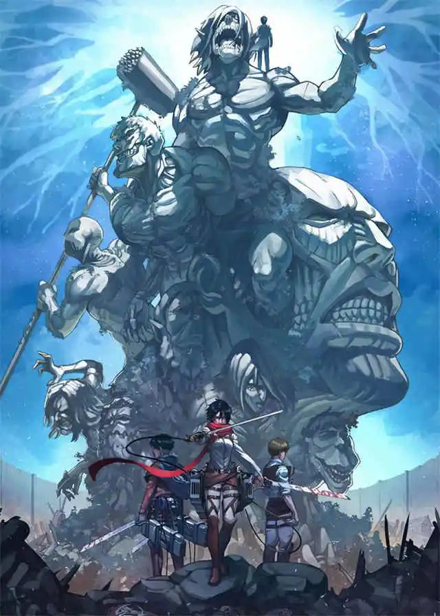 Anime Attack on Titan Final Season Poster  Aesthetic Manga Canvas Painting for Home Kids Room Wall Art Mural Decor
