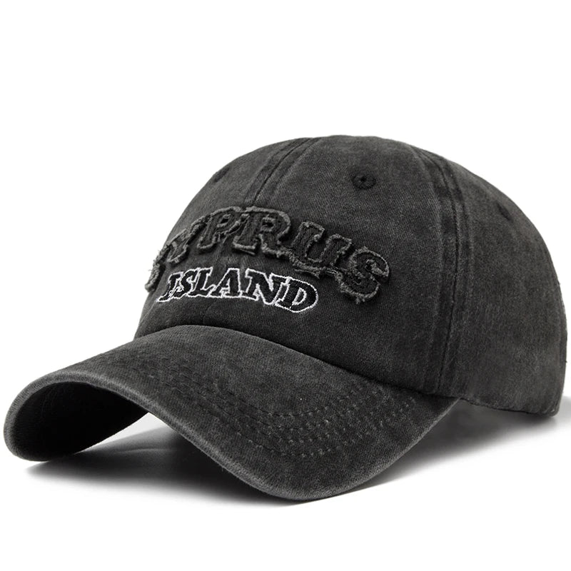 CNTANG Washing Retro Style Baseball Cap For Men Casual Cotton Letter Embroidery Women's Cap Summer Outdoor Sports Sun Visor Hat