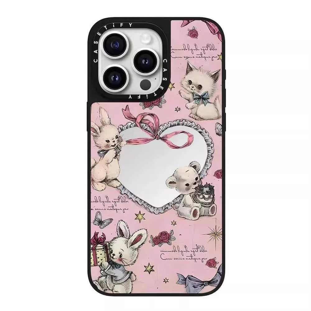 for CASETi collaboration floral love rabbit Apple iPhone 16 ProMax phone case 15141312