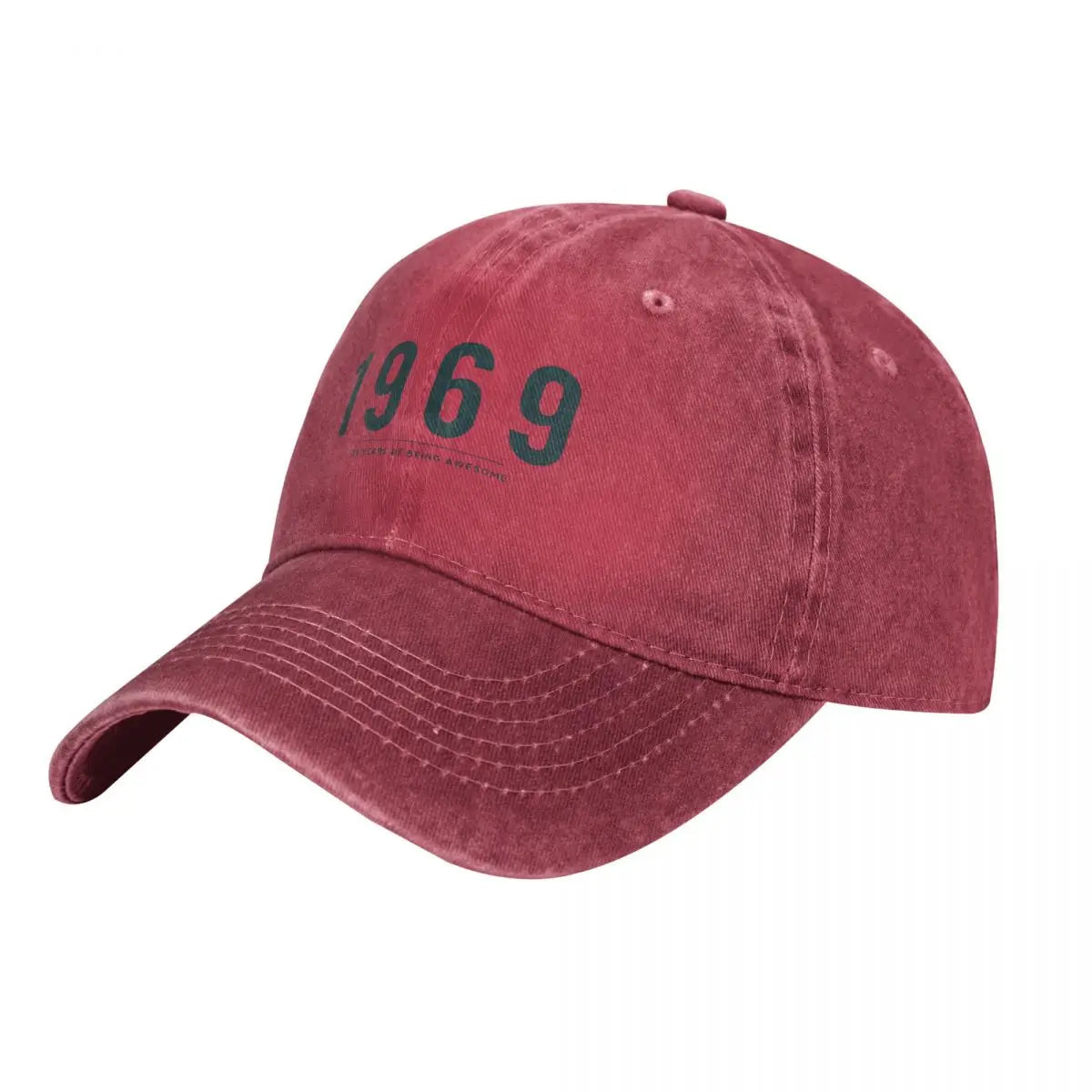 50th Birthday Gift 1969 Retro Unisex Baseball Cap Distressed Denim Washed Cap Hat Vintage Outdoor Summer Adjustable Snapback Hat