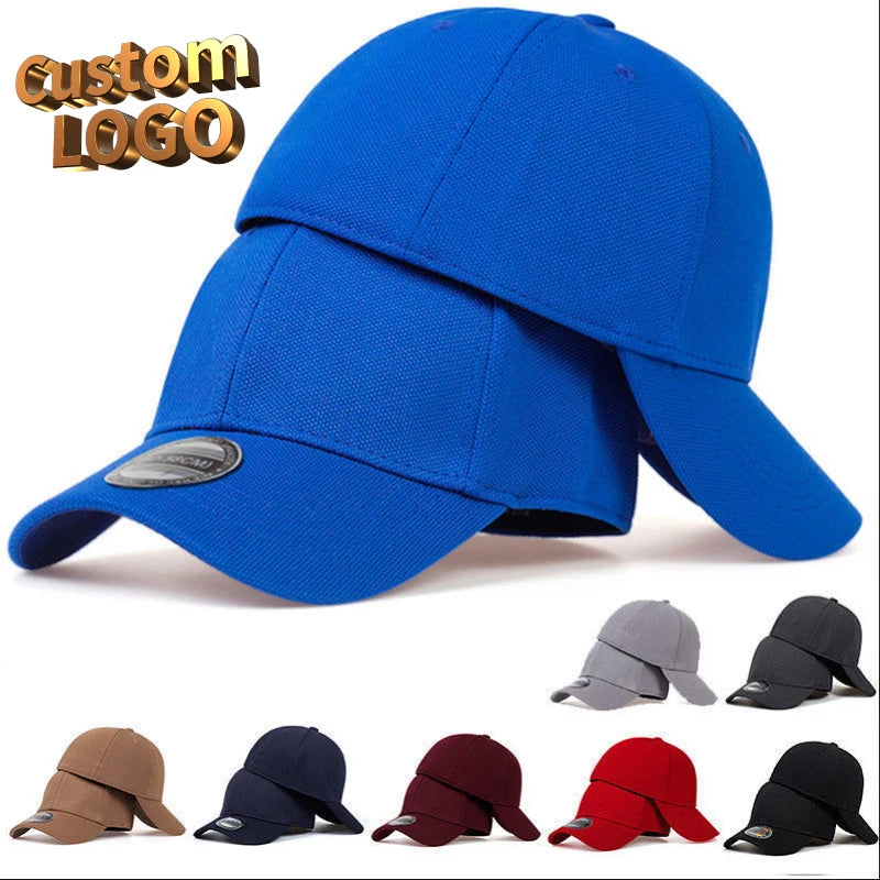 Custom Logo Fully Enclosed Hat Men's Fashion Spring and Summer Post-sealing Baseball Cap Women's Outdoor Sunshade Hip-hop Hats