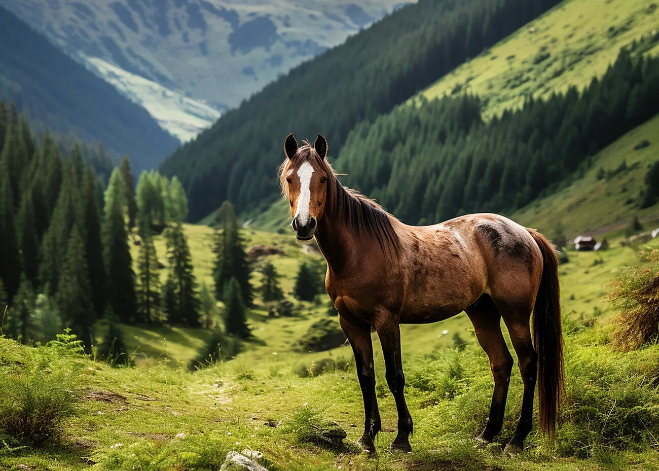 Wild Animals Horse Canvas Poster Painting Modern Horse Portrait Modern Poster and Wall Art Picture for Living Room Home Decor