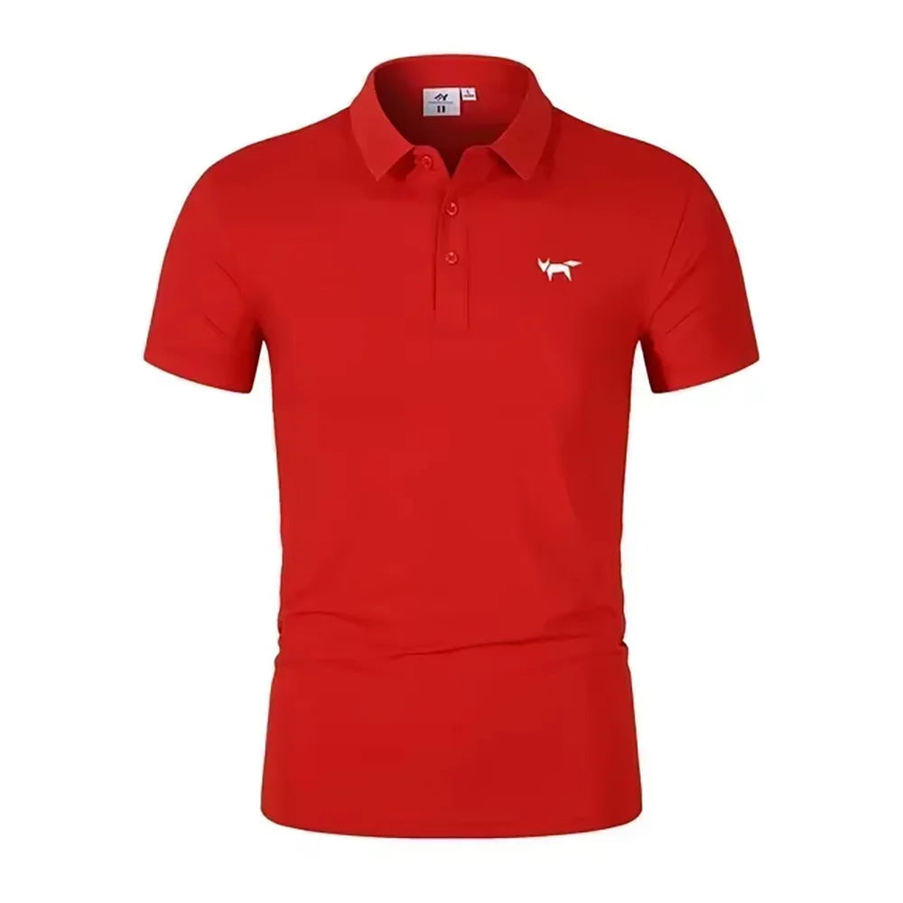 2025 Summer Men's Polo Shirt Short Sleeve T-shirt Sports Comfortable Casual Fashion Men and Women Versatile Breathable Shirt