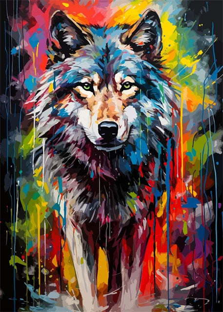 Watercolor Animals Canvas Paintings Rhino Cat Owl Panda Lion Tiger Wild Animals Grafffiti Art Posters Prints Home Decor Wall Art