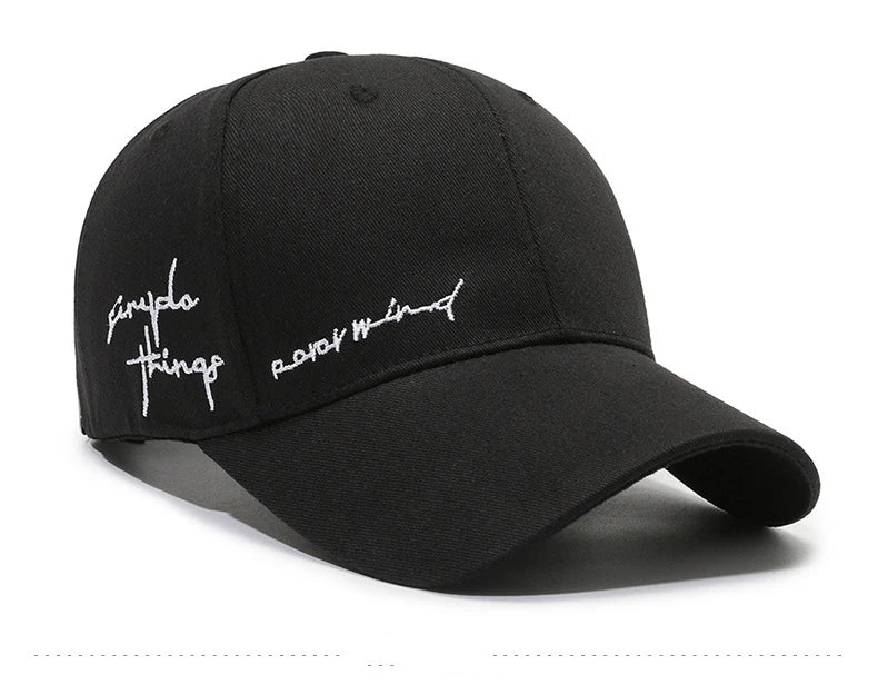 New Embroidery Baseball Cap For Men Women Hat Solid Sunscreen Baseball Hats Cotton Outdoor Sport Running Visor Casual Cap