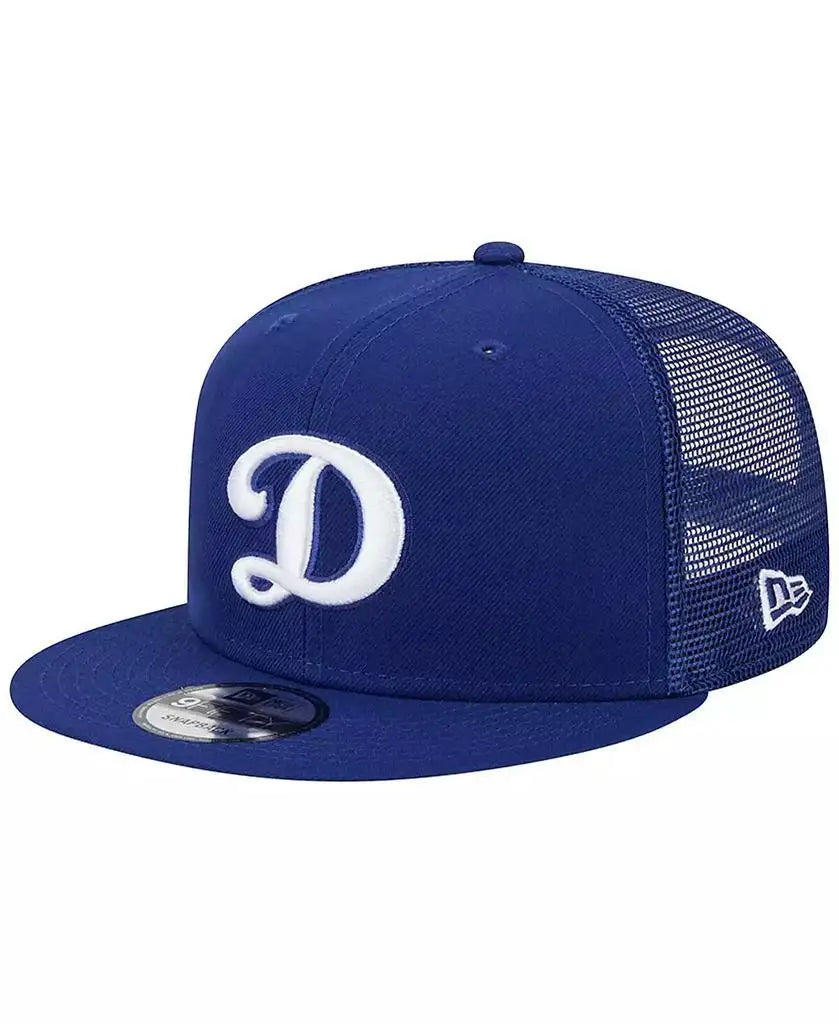New Era | Men's Royal Los Angeles Dodgers D Logo Team Color Trucker 9FIFTY Snapback Hat
