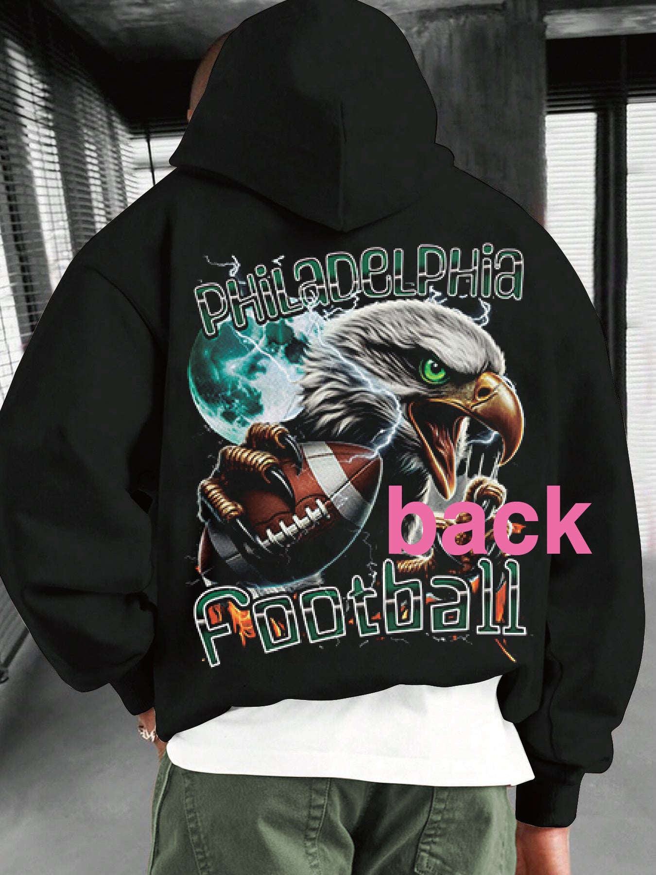 Philadelphia Football Sweatshirt, We Are The Champions, bird gang, Philadelphia Football Pattern, Football Theme Sweatshirt, Football Game Sweatshirt, Rugby Sports Theme Sweatshirt, Football Team Fan Sports Sweatshirt, Footba