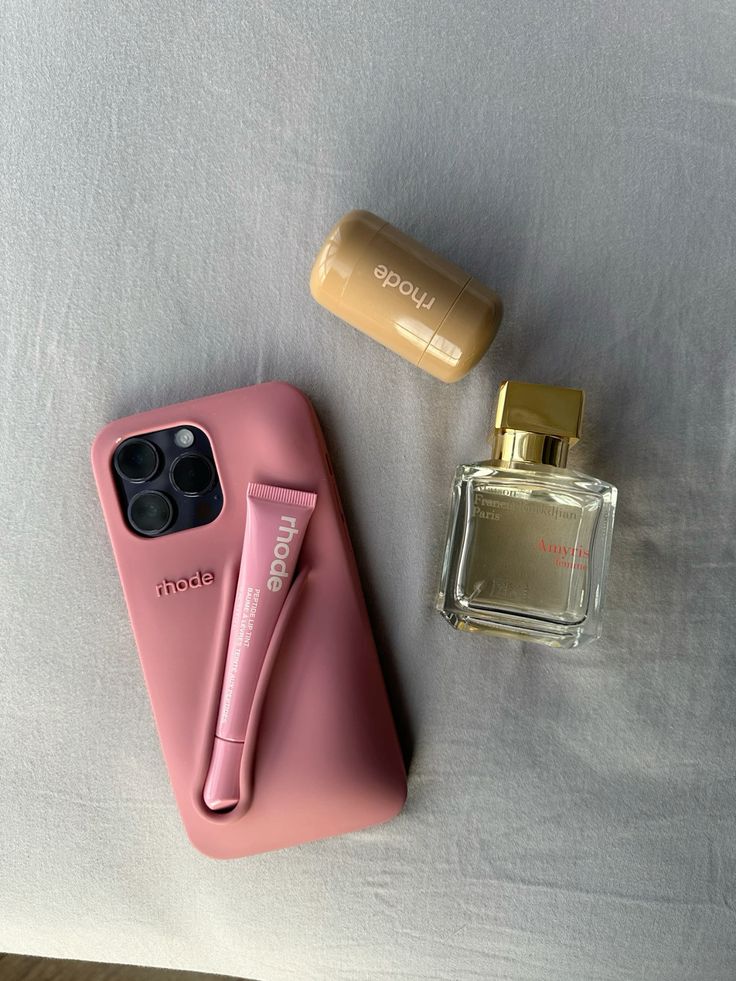 DIY Rhode Salty Tan Soft Silicone Lipstick Phone Case For iPhone 16 15 14 13 12 11 Pro Max Plus Portable Lip Gloss Holder Ins Hot Cover