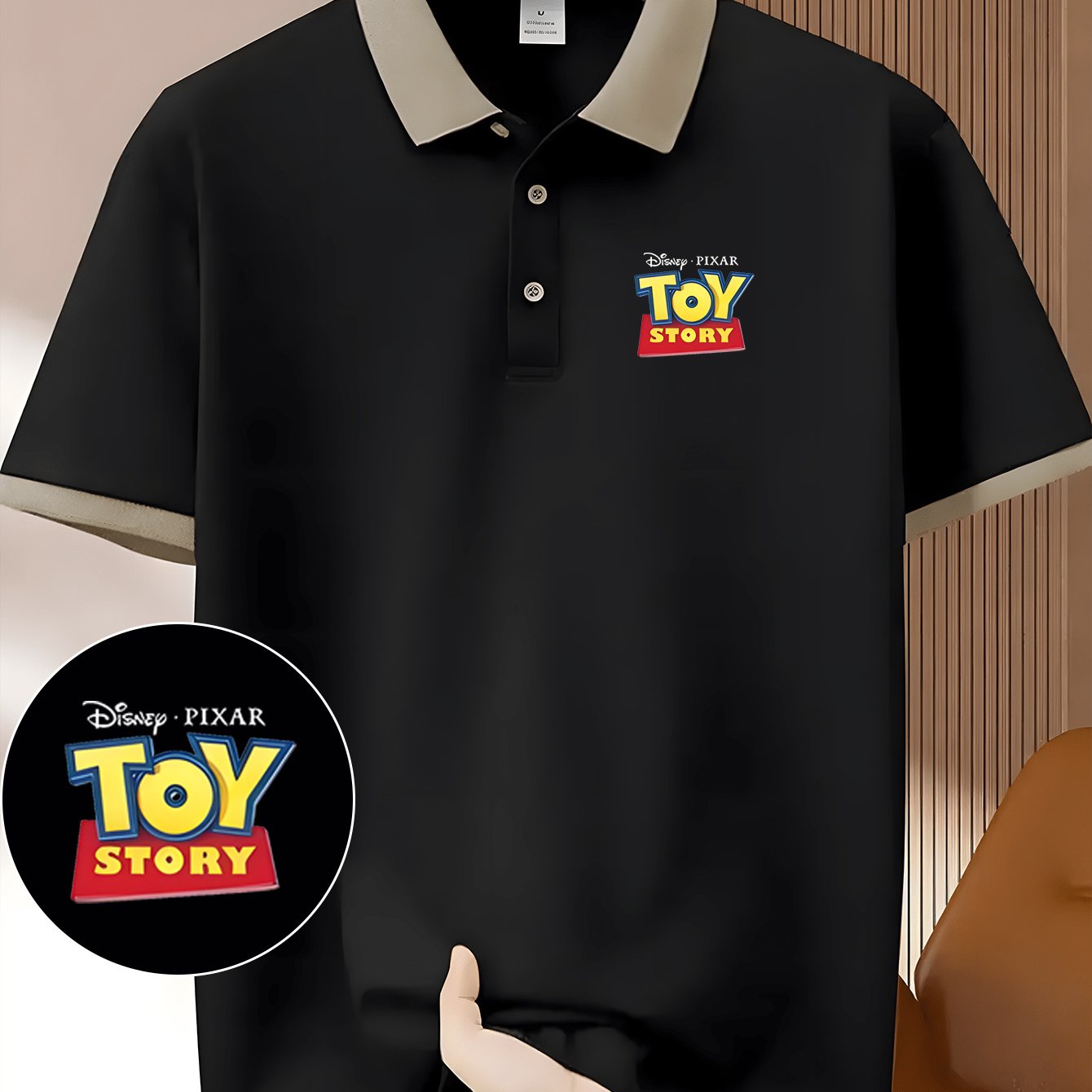 Disney Toy Story Polo Shirt - Lightweight, Breathable Polyester, Quick-Dry, Casual Style with Button Front, Ideal for Summer Outdoor Activities and Golf, Perfect Gift for Men and Women, Golf Shirt | Playful Design | Quickdry