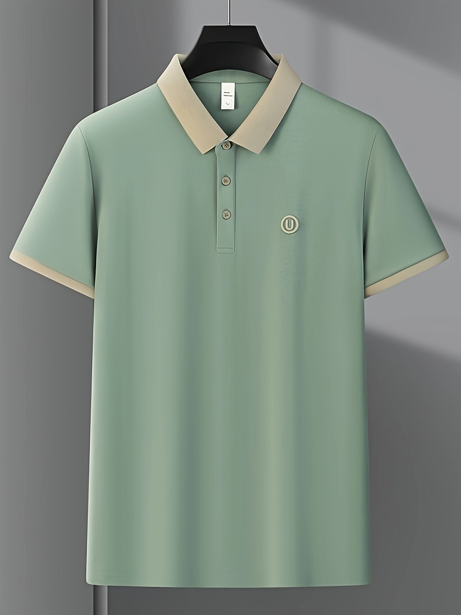 New Men'S Short-Sleeved Polo Shirt with a Collar, High-End Embroidery, Summer Solid-Color Top, T-Shirt, Half-Sleeve, Versatile Men'S Wear