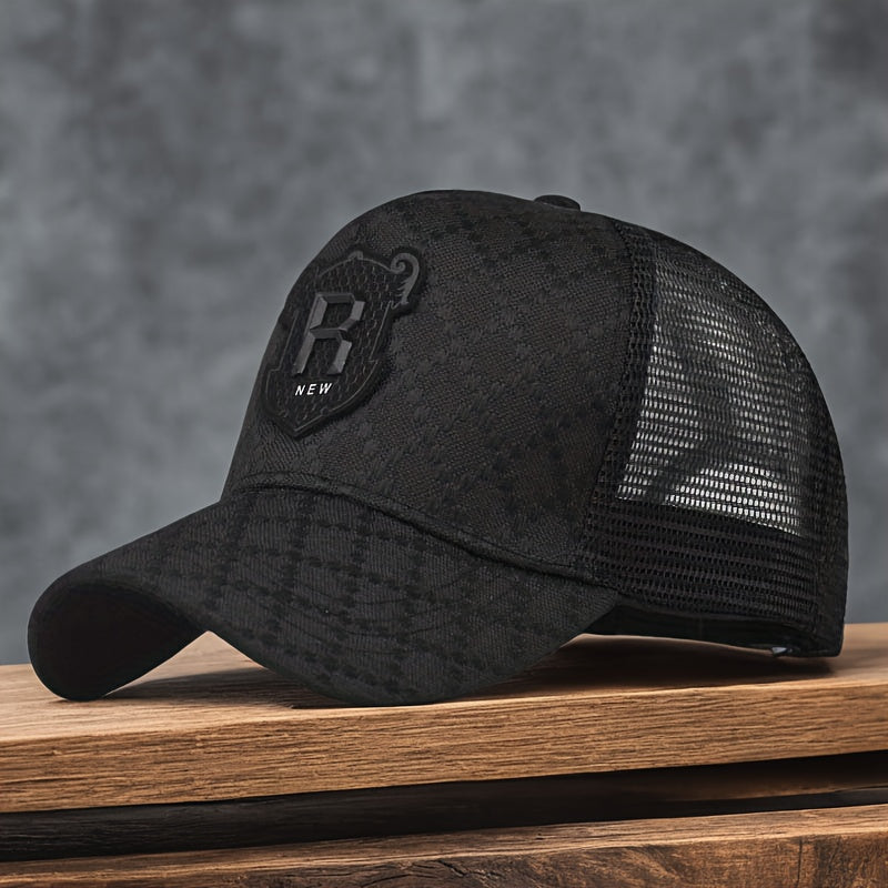 Light Luxury Hat Men's Baseball Hat Fashion Women's Casual Visor Mesh Breathable Trend Cap Truck Driver Hat