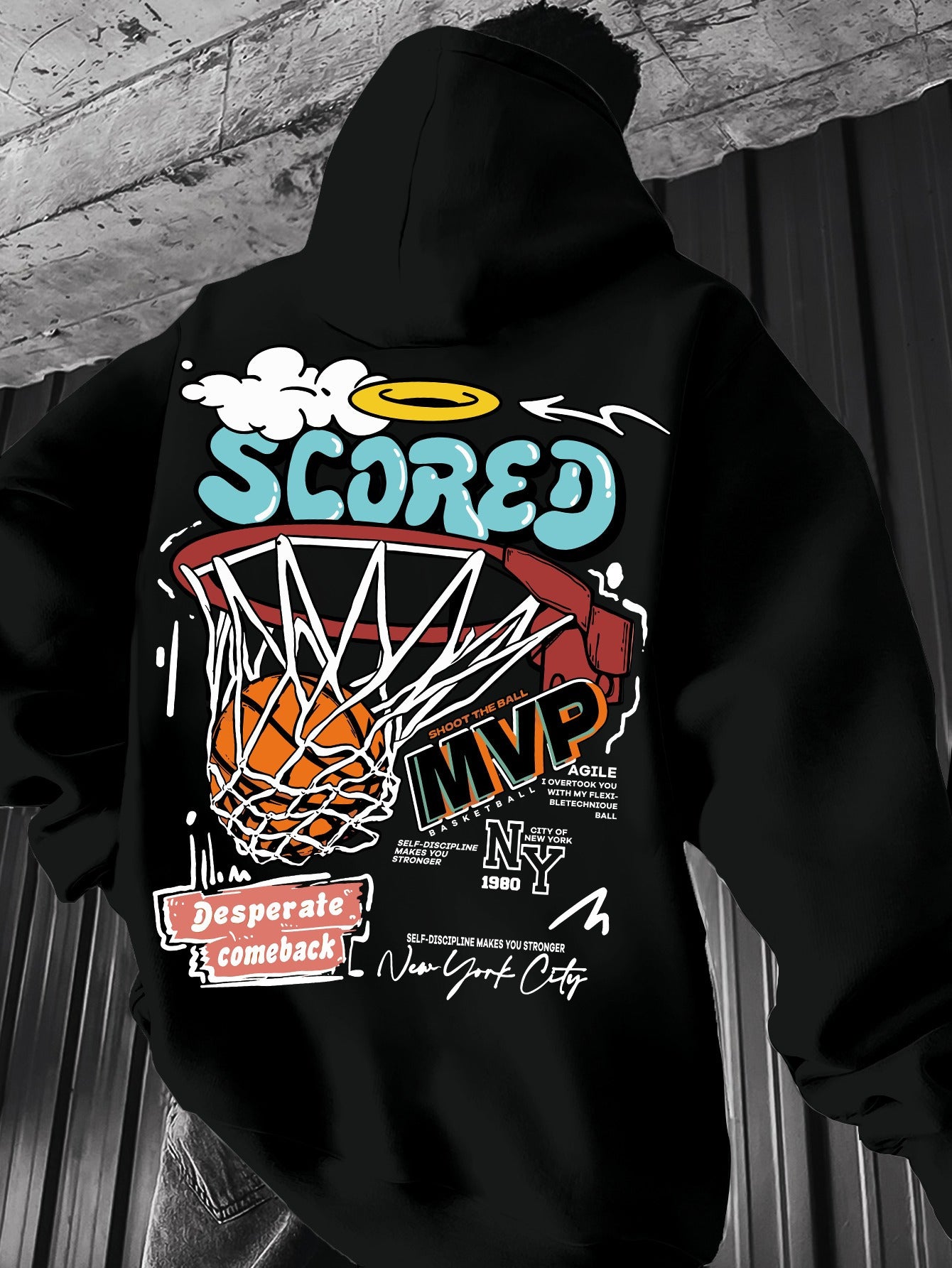 Men'S Casual Hoodie with 