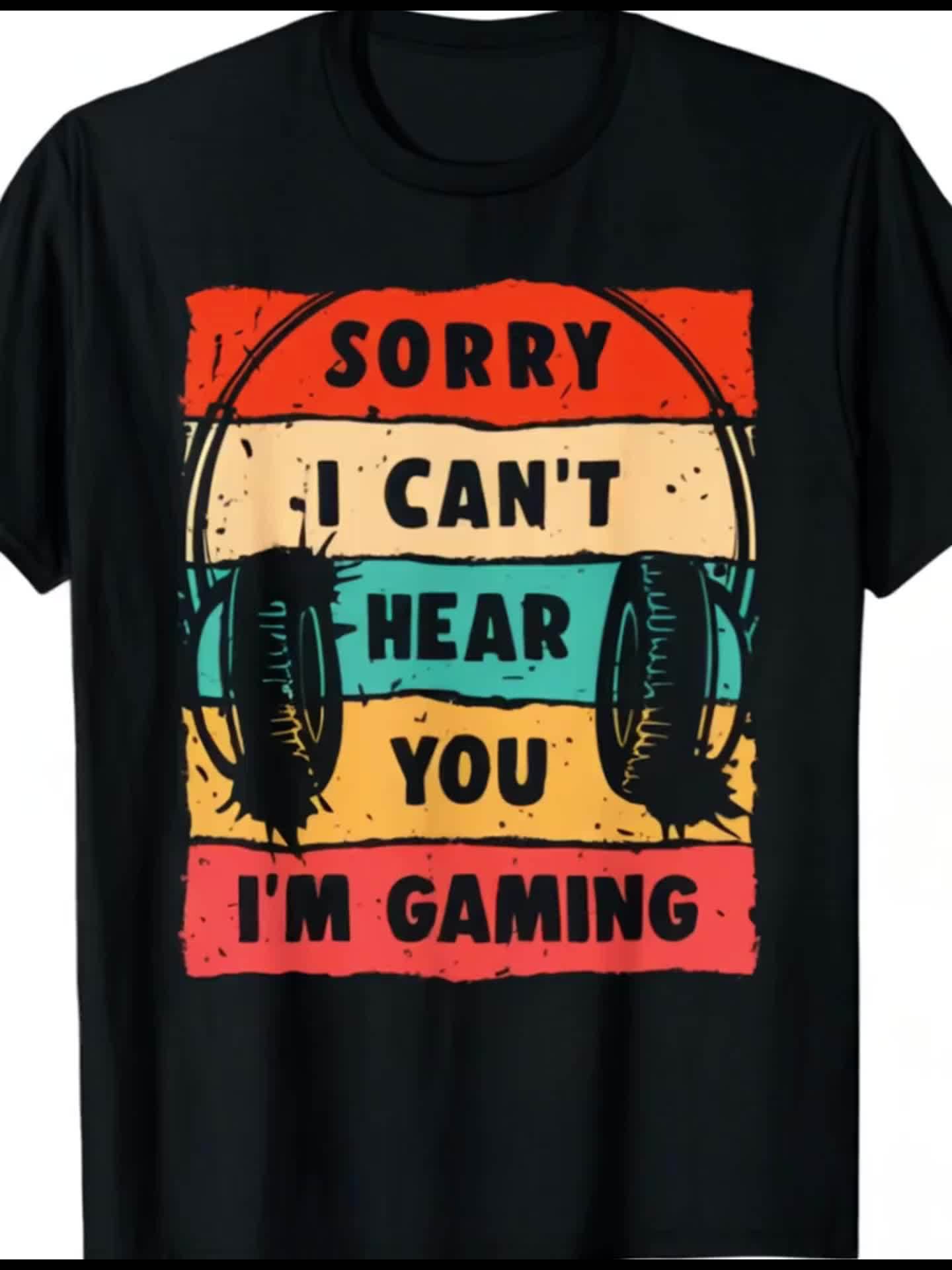 Funny Gamer Shirt for Teens Boys Men Video Gaming T-Shirt, All-Season, 2025