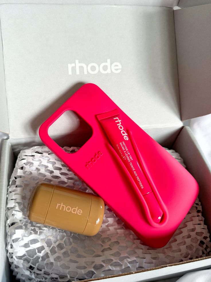 DIY Rhode Red Soft Silicone Lipstick Phone Case For iPhone 16 15 14 13 12 11 Pro Max Plus Portable Lip Gloss Holder Ins Hot Cover