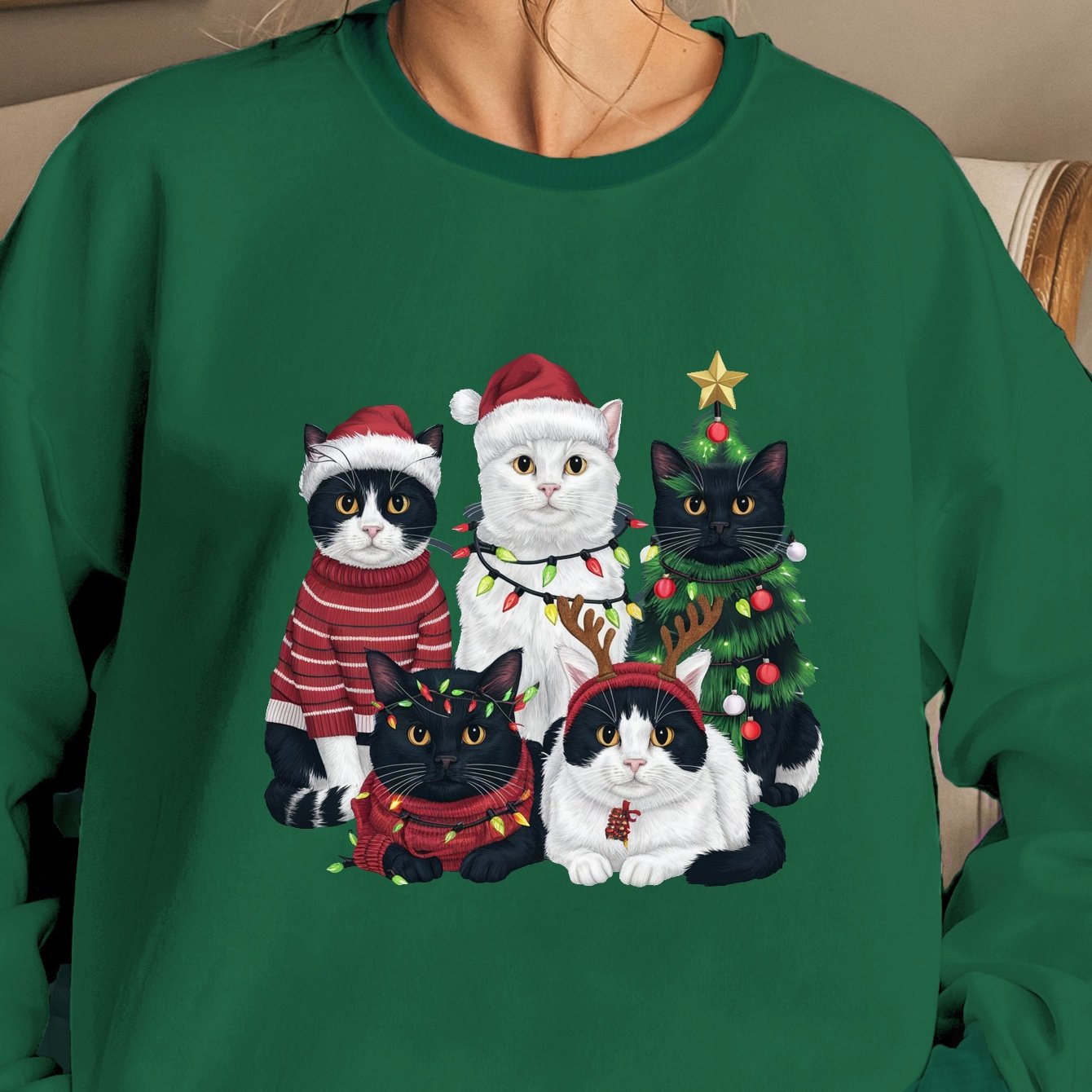 cats Christmas Women's sweatshirt
