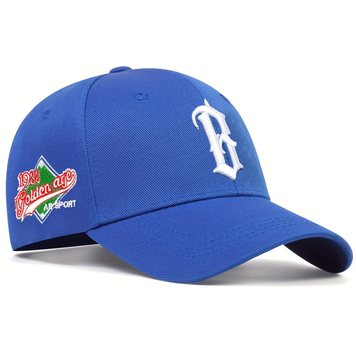 [Lightweight Adjustable Baseball Cap] Gothic B Embroidery Baseball Cap Solid Color Casual Dad Hats Lightweight Adjustable Sun Hat For Women & Men