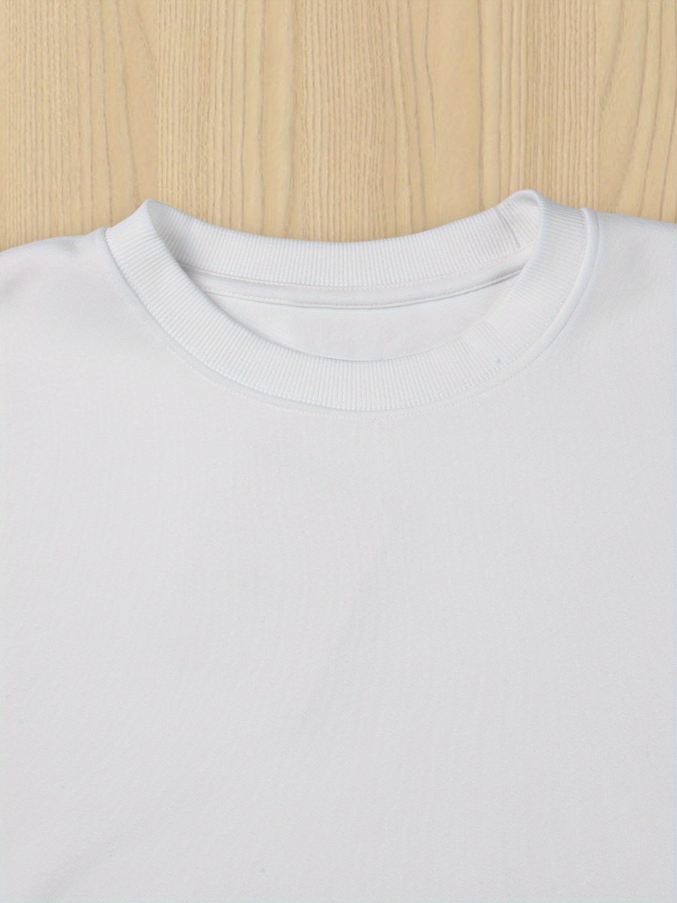 Women's Casual Versatile Fashion Round Neck Long Sleeve Cotton Pullover Sweatshirt