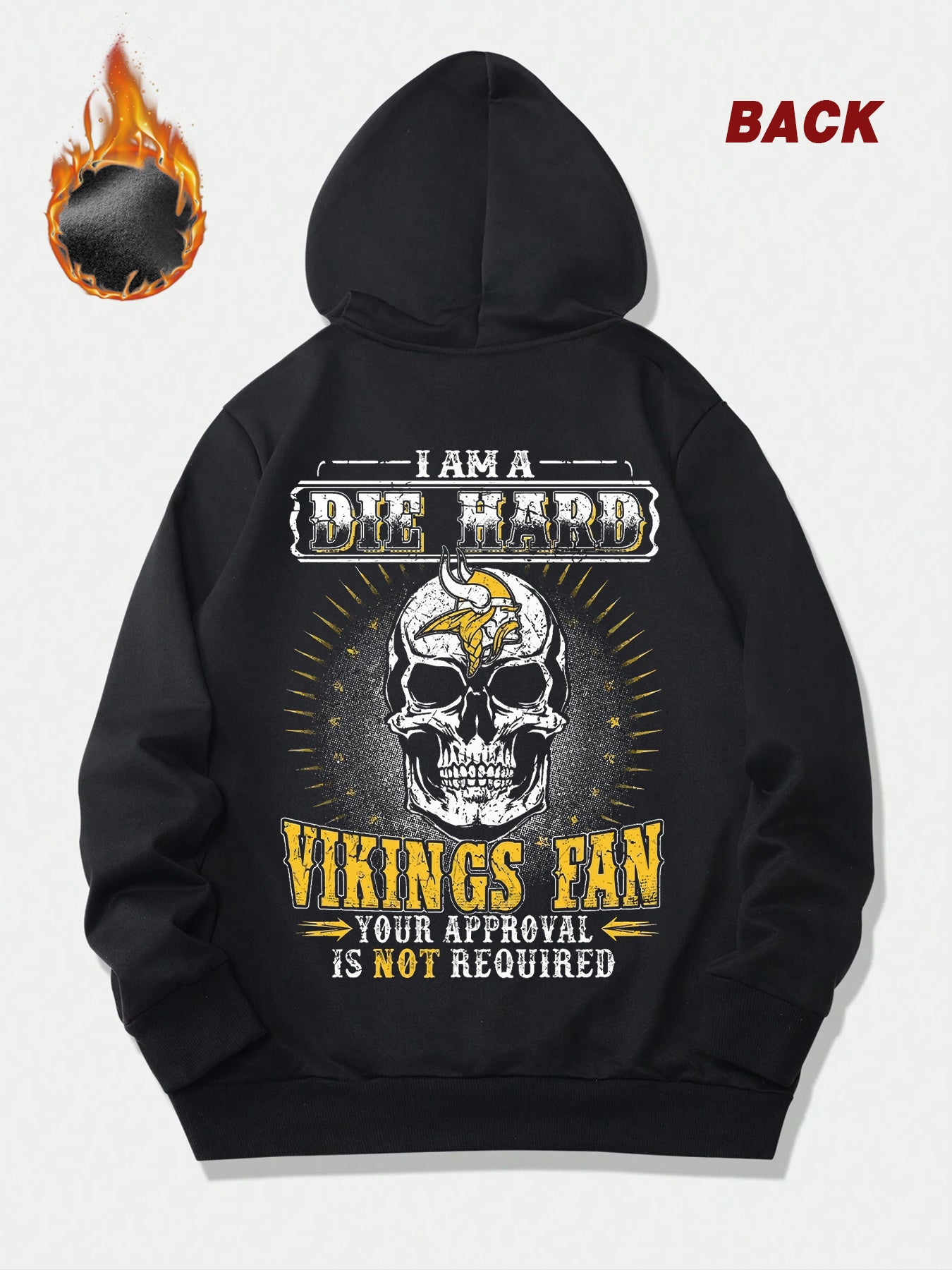 A Trendy Printed Casual Pocket Hoodie and a Cozy Fleece Hooded Sweatshirt, with Striking Graphic, for Bold Sports Fans, Men and Women
