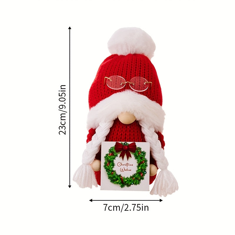 [Halloween Gnome Doll] Tomte Scandinavian Nisse Elf Dwarf Faceless Gnome Doll | Halloween Gnomes Plush with Spider Ornaments Halloween Witch Gnomes Home Tiered Tray Decorations