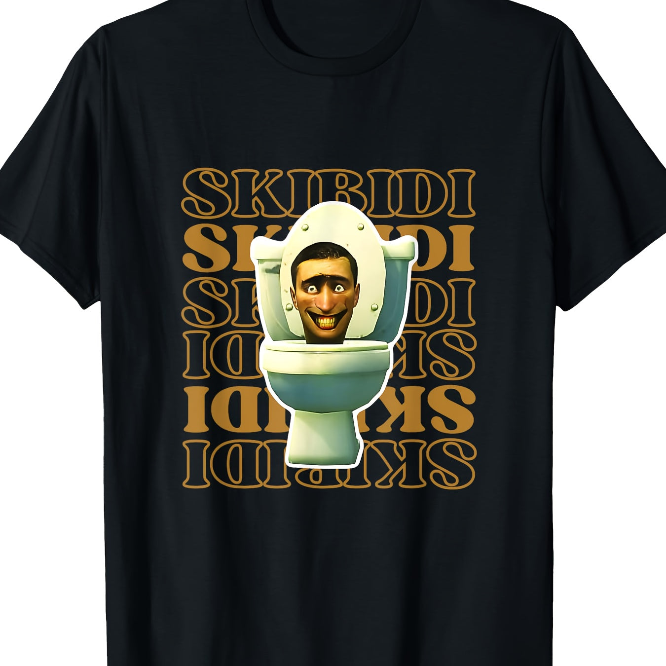 Skibidi Toilet Tee Ohio Skibidi Gyatt Sigma Rizz T-Shirt - 220g 100% Cotton