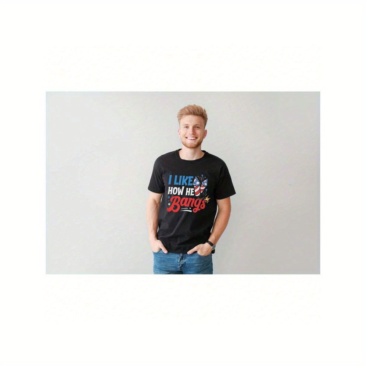 Men'S Patriotic July 4th Graphic T-Shirt - 