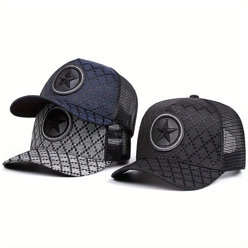 2025 new Men's outdoor sports baseball cap Flat top Cool Bill Hip Hop cap