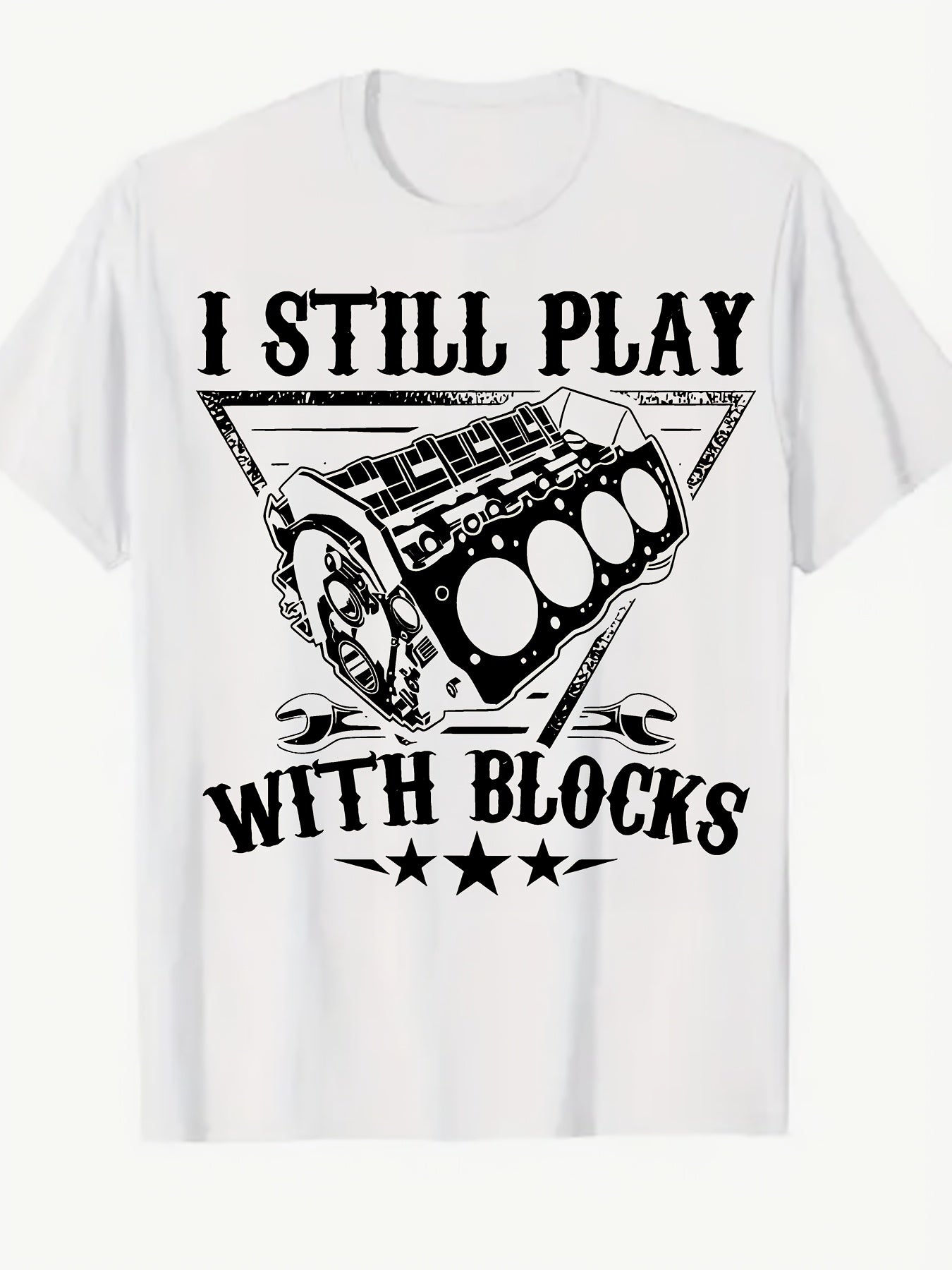 Retro Street Element Printed T-Shirt, Classic Letter Pattern Pure Cotton Short Sleeve 220G