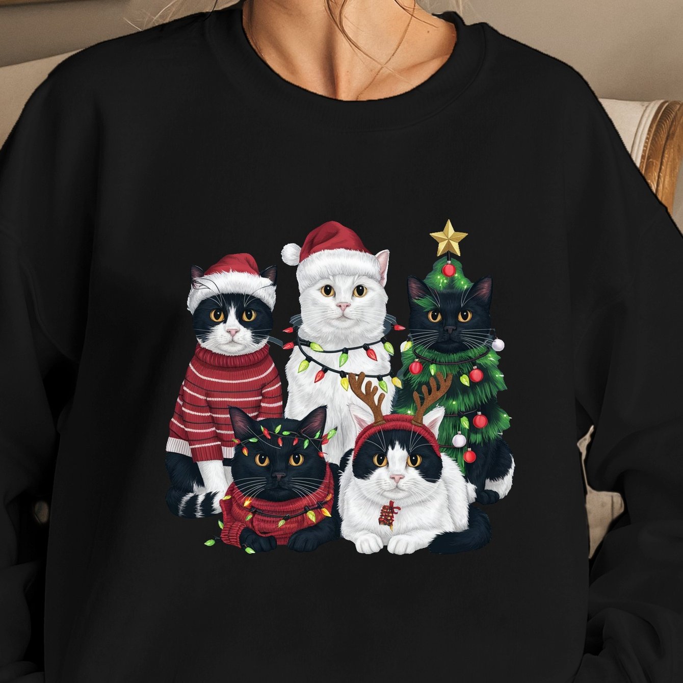cats Christmas Women's sweatshirt