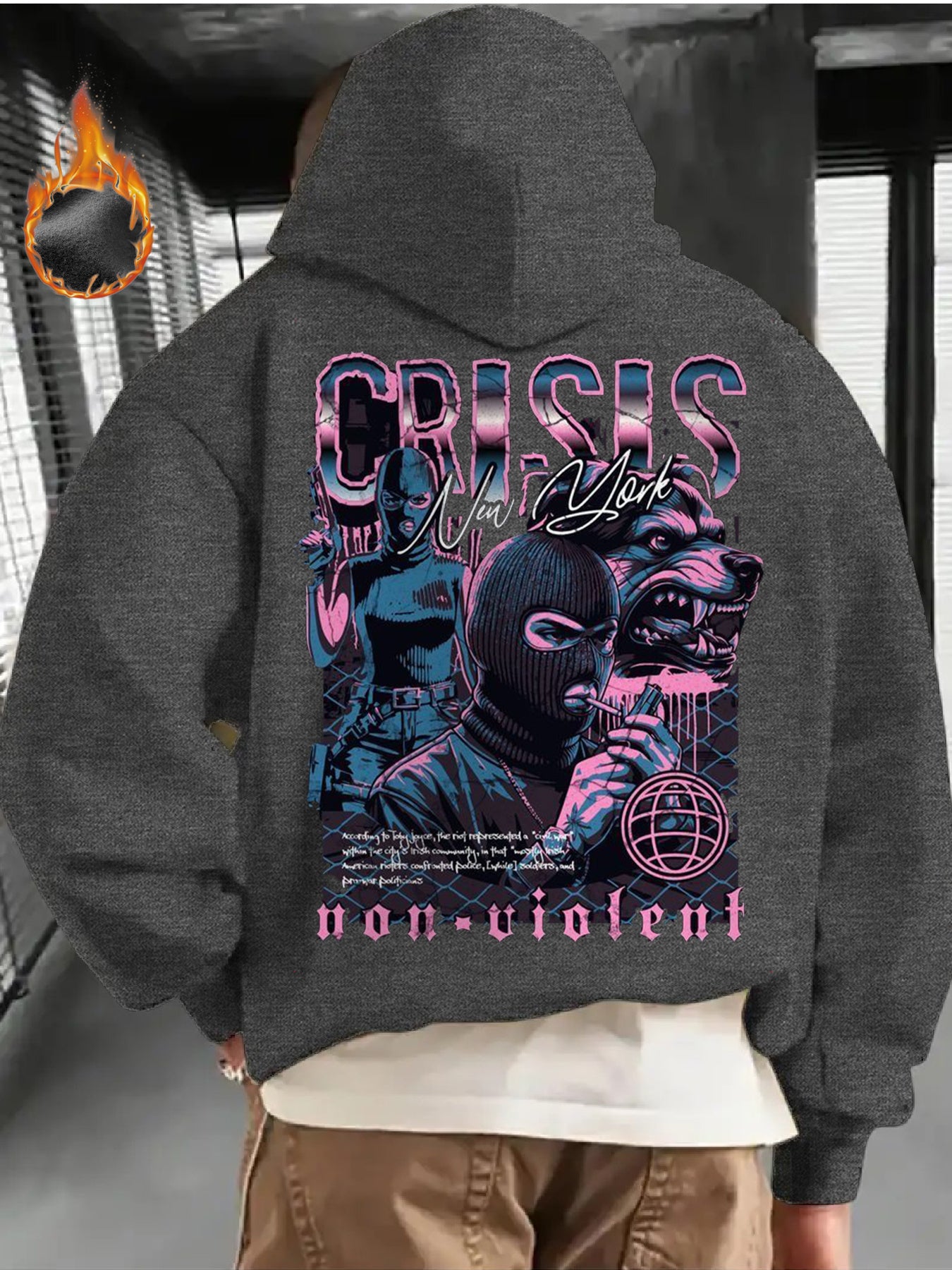 Gifts for Men, Gangster'S Paradise Hoodie Stylish Streetwear for Outings Warm for Autumn and Winter Unisex Fit with Practical Pocket.